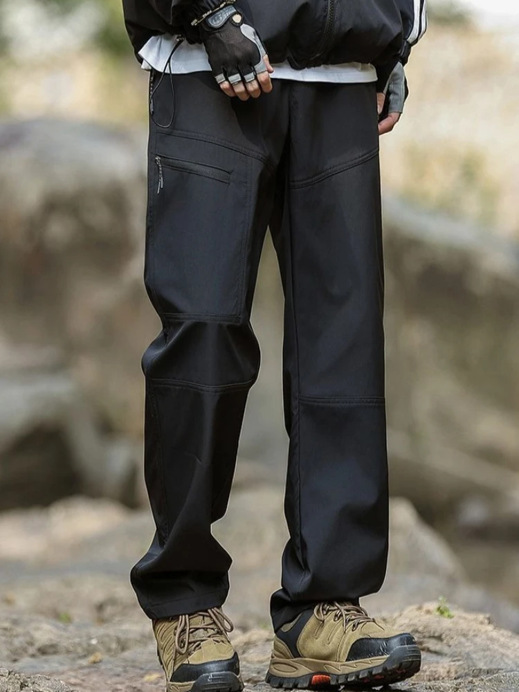 

Мужские рабочие брюки для активного отдыха, водонепроницаемые, ветрозащитные, зимние, свободного кроя, из софтшелла, для кемпинга, походов и спорта