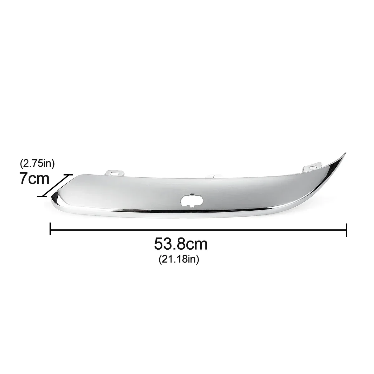 

For CHRYSLER 300C 2005-2011 Car ABS Chromium Front Bumper Light Cover Bumper Trim Protector Strip Moulding With Holes