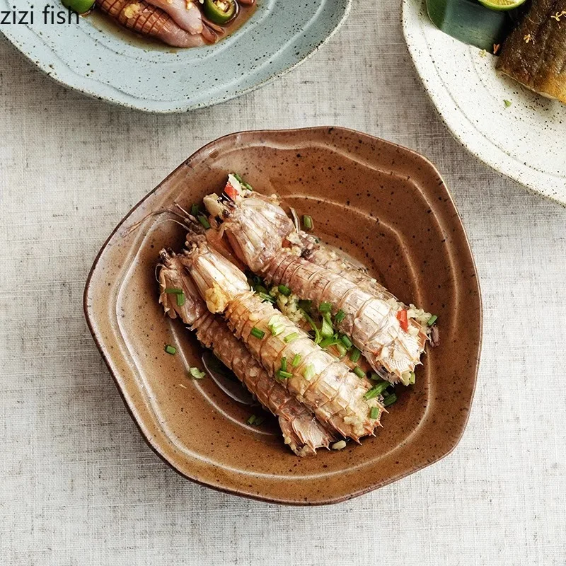 

Ретро нестандартная керамическая миска, миска для макарон, салатница, десертные миски для суши, сервировочные миски, ресторанная молекулярная кухня, посуда