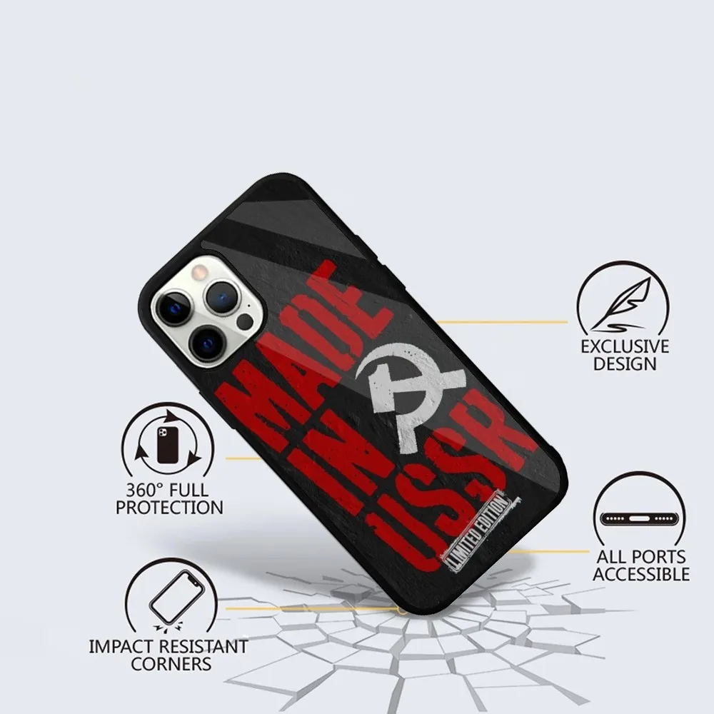 Vintage USSR CCCP Phone Case For iPhone 15,14,13,12,11,Plus,Pro,Max Mini Magsafe Magnetic Wireless Charging image 4