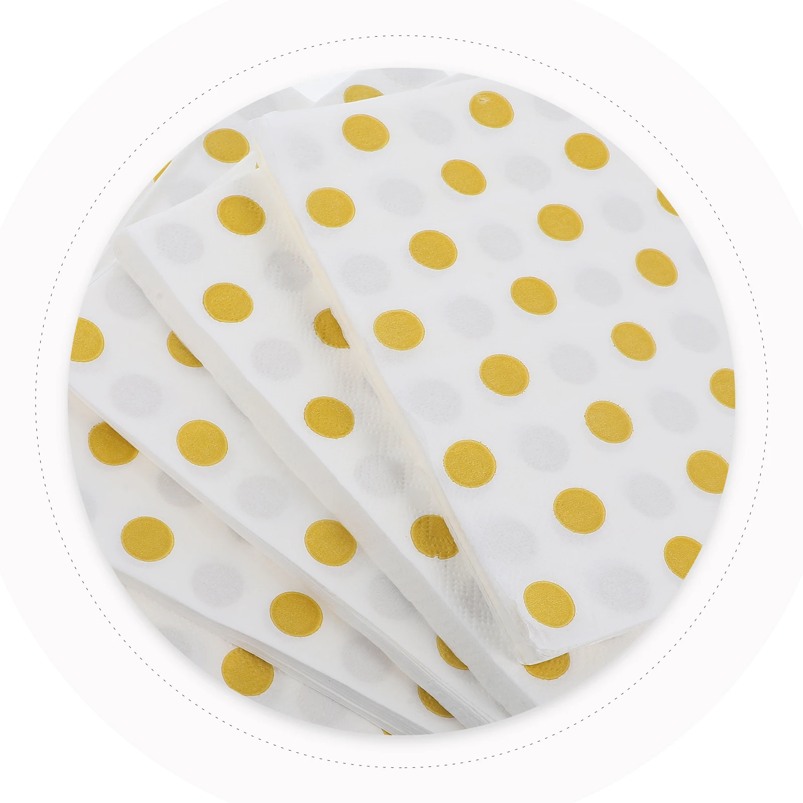 กระดาษเช็ดปากพิมพ์ลาย 5 ชุด 20 ชิ้นอุปกรณ์ดีไซน์นูนสี่เหลี่ยมผ้าเช็ดปากลวดลายสีสดใสนุ่ม