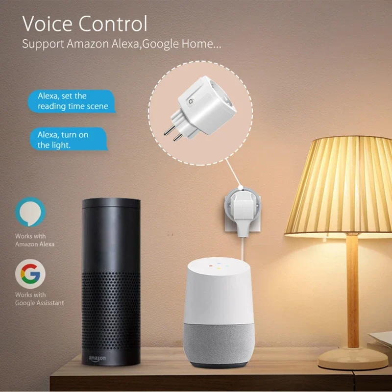 Metter Smart EU 16A Модуль питания Мини - интеллектуальный разъем Управление голосом и Homekit SmartThings Alexa Домашняя страница Google