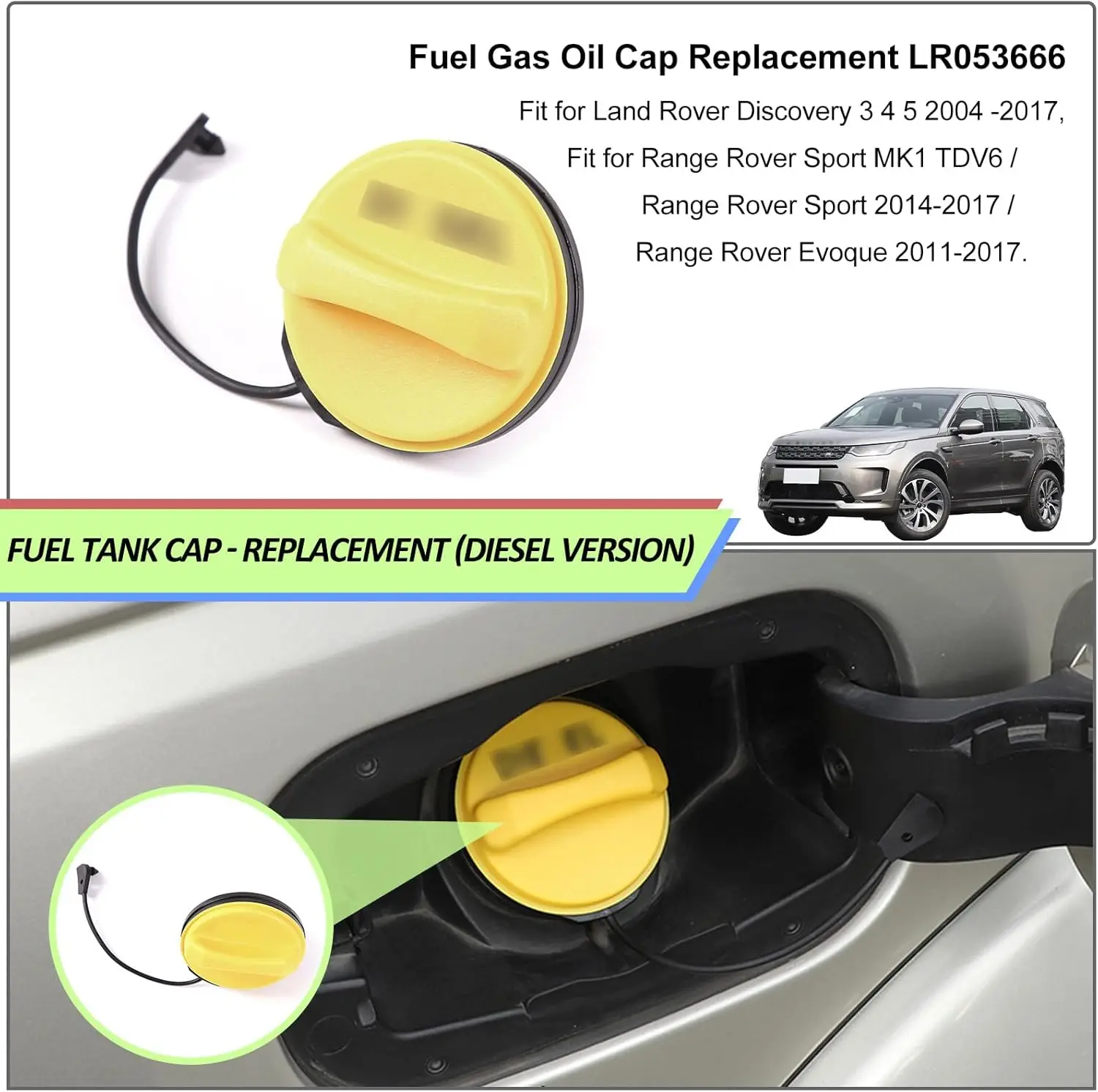 1PCS Fuel Tank Caps Replacement For Jaguar XF Land Rover Tether Cord Petrol Cap Rope Car Fuel Tank Lock Cap Accessories