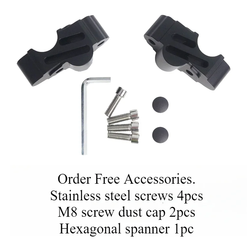 1 Set Vintage Modified Booster Spigot Rising Spigot Raised Handlebar Raised Seat Aluminium Alloy Suitable for Black Flag 500