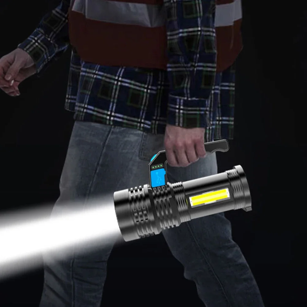 Powerful LED Flashlight Portable Searchlight Handheld Work Light USB Rechargeable Camping Lanterns Outdoor Waterproof Lantern