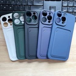 Card Phone Case For DIY XR like 13Pro Liquid Silicone Case Xr to 13 pro Cover Xr to 14pro Case