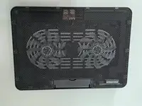 One Portable Notebook Laptop Cooling Pad with Heat Sink, Featuring Two Large Silent Fans, a Metal Panel, USB Power Supply, LED B - Image 5