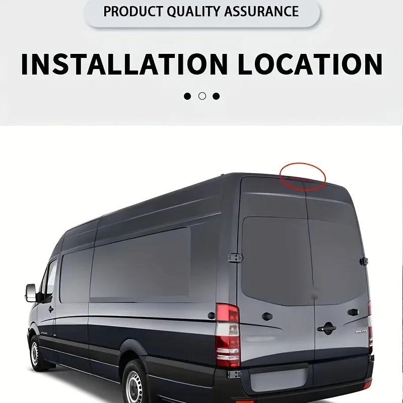 كاميرا عكسية لوقوف السيارات ذات ضوء الفرامل العالية الثالثة لسيارة Mercedes Sprinter / VW Crafter / لـ DODGE Sprinter (2007-2018) #4