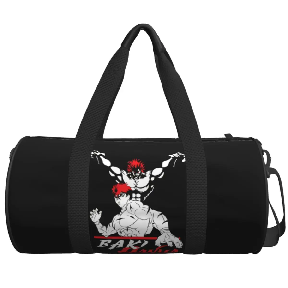 Gym Bag Baki Jack Yujiro Hanma Sports Bag Large Capacity Bodybuilding Manga Couple Waterproof  Handbag Graphic Fitness Bag