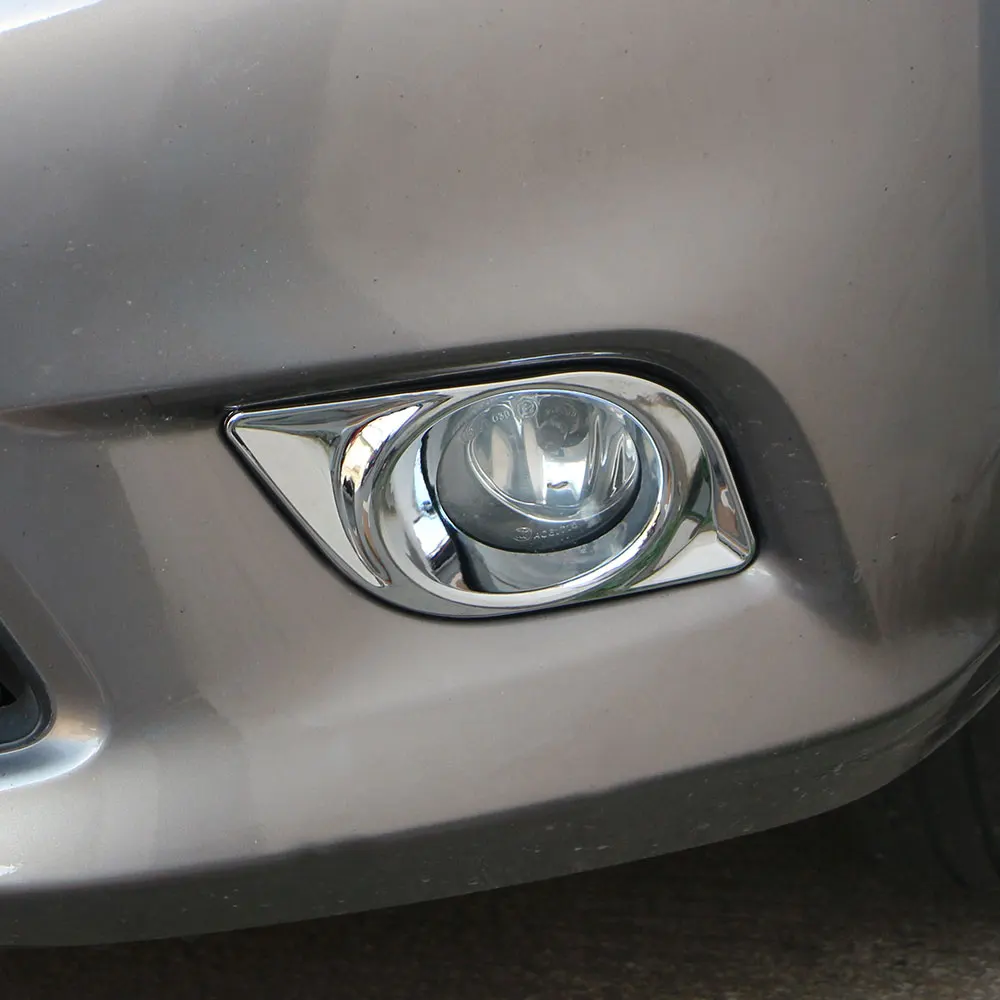 Car Front Fog Light Cover Trim for Nissan Sunny Versa Latio Almera 2014 - 2017 Fog Lamp Decorative Chrome Sticker Accessories view 3