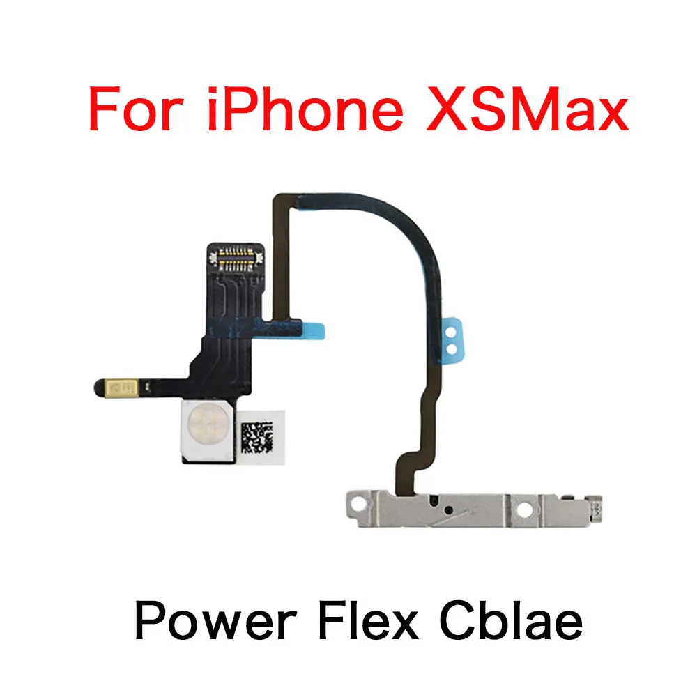 Power Button On/Off Switch Flash Light Mic Flex Cable Replacement Parts For iPhone X XR XS Max Volume Flex Cable
