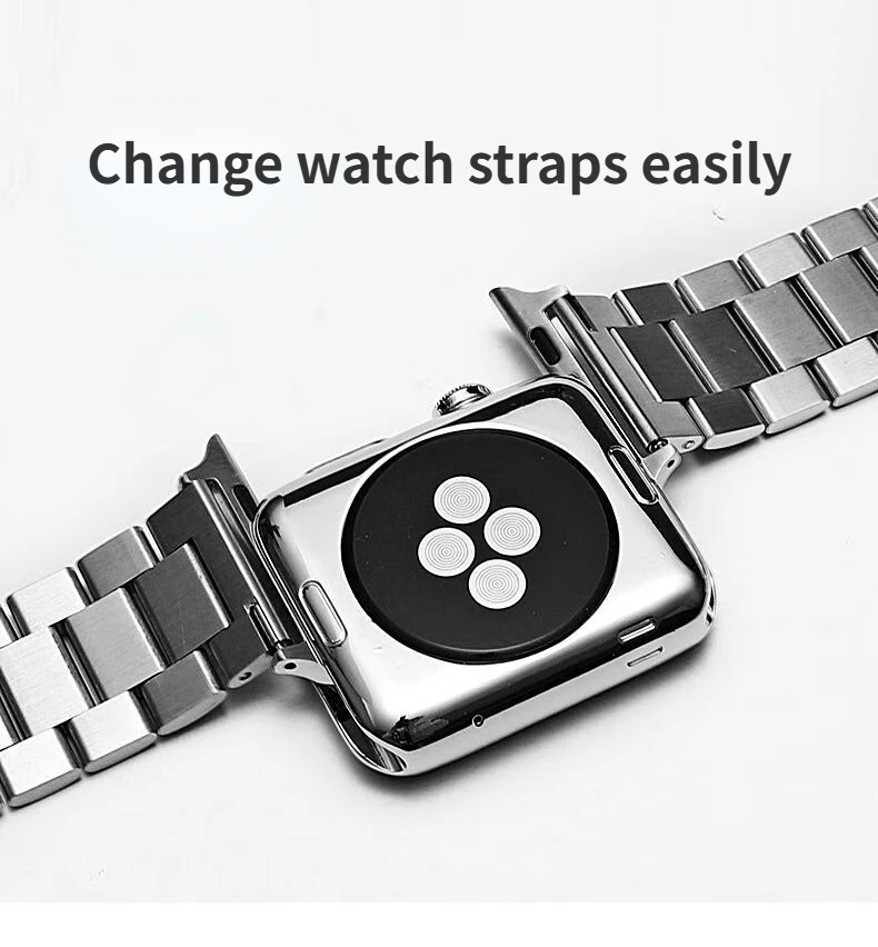 Solid Diver Stainless Steel Watch Strap for Apple Watch 8 SE 9 7 Smart Watch Band for Iwatch Series Oyster Watchbands Men Women