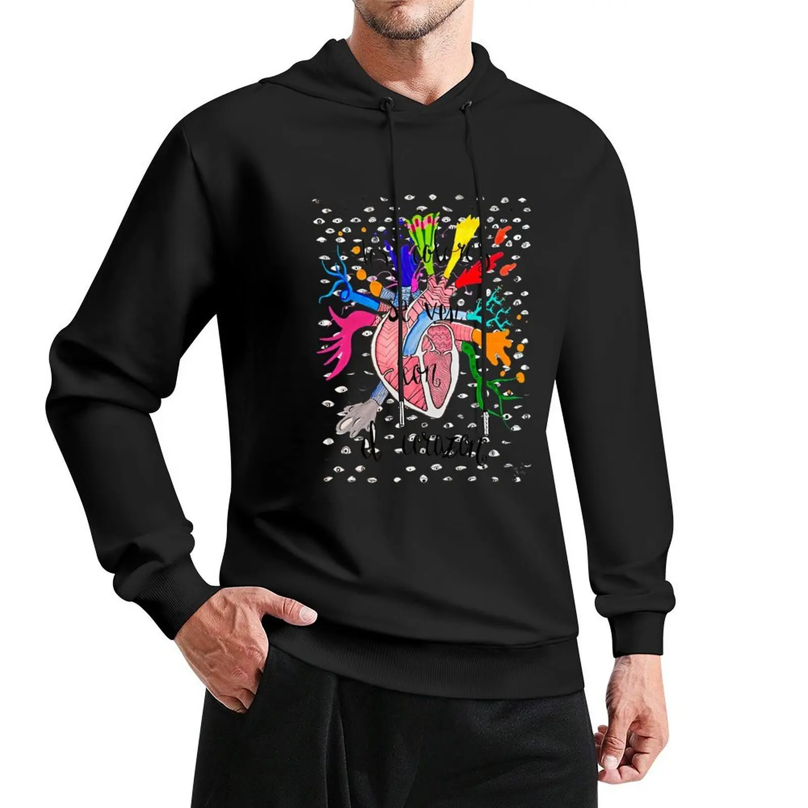 Colors are seen with the heart Hoodie autumn clothes mens designer clothes men's sweat-shirt men's sweat-shirt set mens hoodie