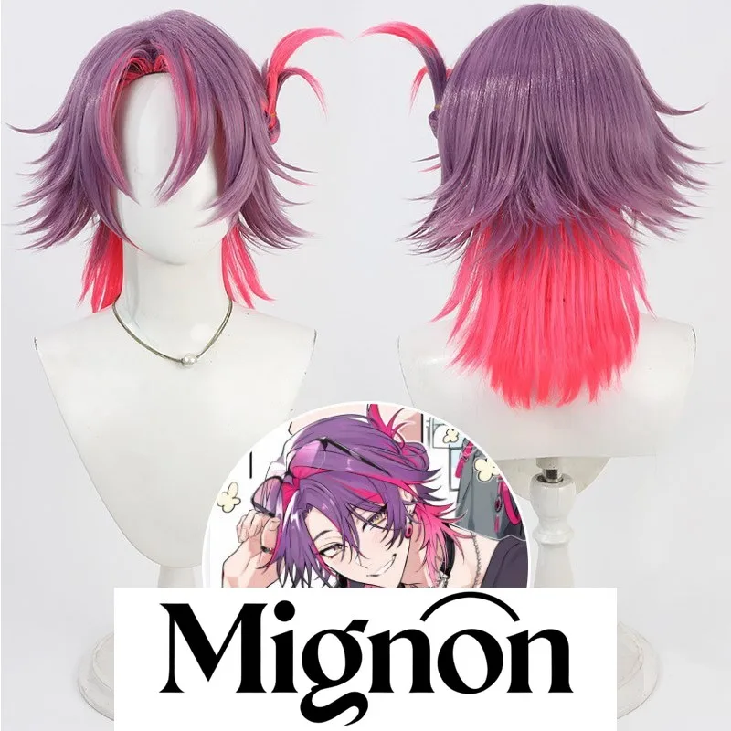 

VTuber Watarai Hibari cosplay wig two-tone gradient teased roots Halloween gift