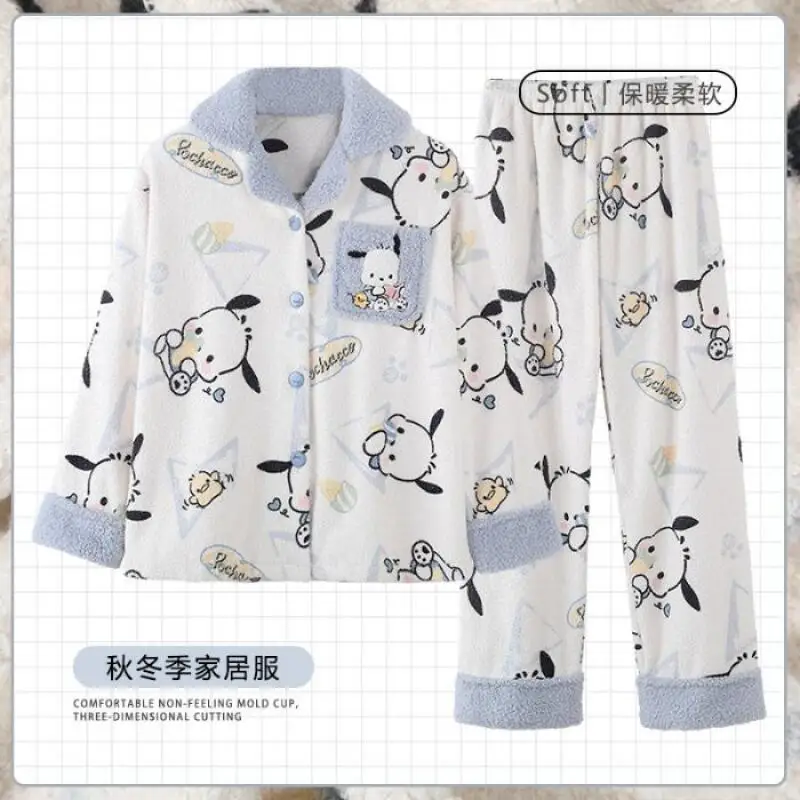 

Новая женская теплая пушистая пижама 2026 года: мягкая, удобная, для дома и отдыха, для студентов, осенне-зимняя одежда