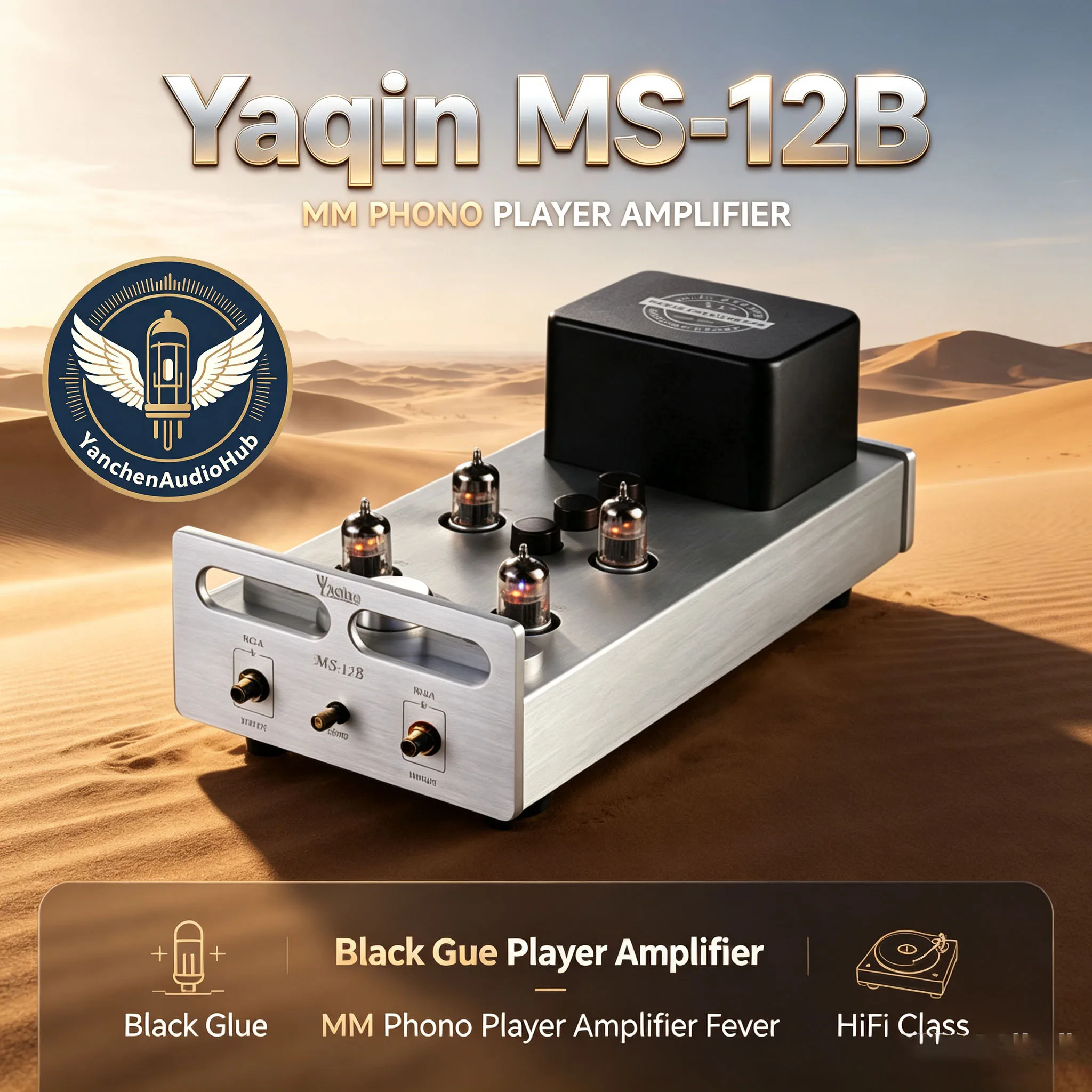 CHN 2027 new Yaqin MS-12B singing tube front-stage vinyl MM phono amplifier fever high fidelity HiFi grade