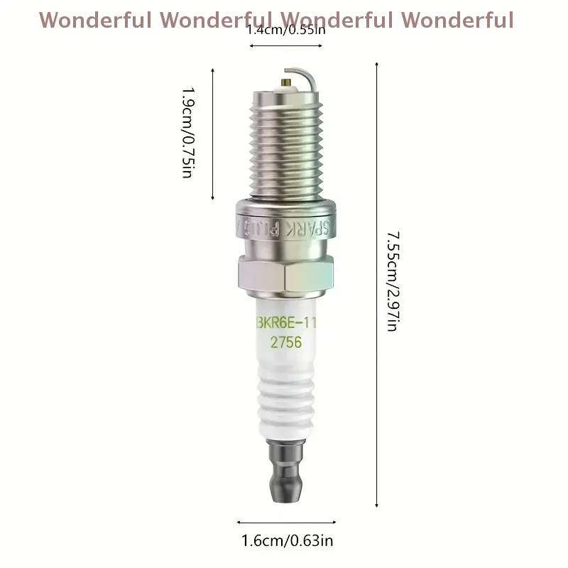 

4Pcs For Nissan Altima Mitsubishi Sentra Suzuki Diamante Eclipse Galant Montero - Auto Engine Parts BKR6E-11 2756 Spark Plug Set