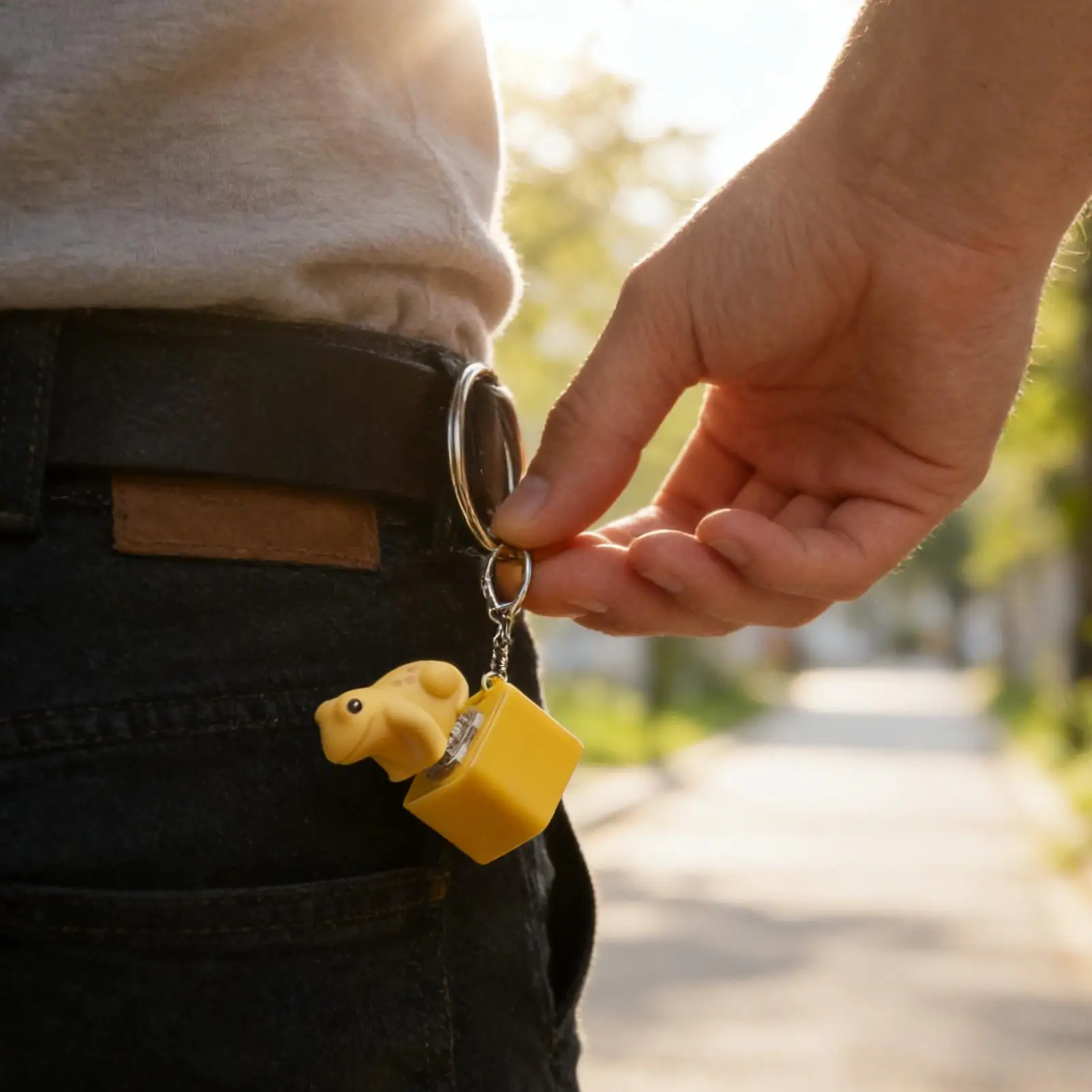 Keyboard Fidget Toy Frog Rechargeable Finger Button Clicker Fidget Toy For Women Men School Meeting Classroom Workplace Car Home