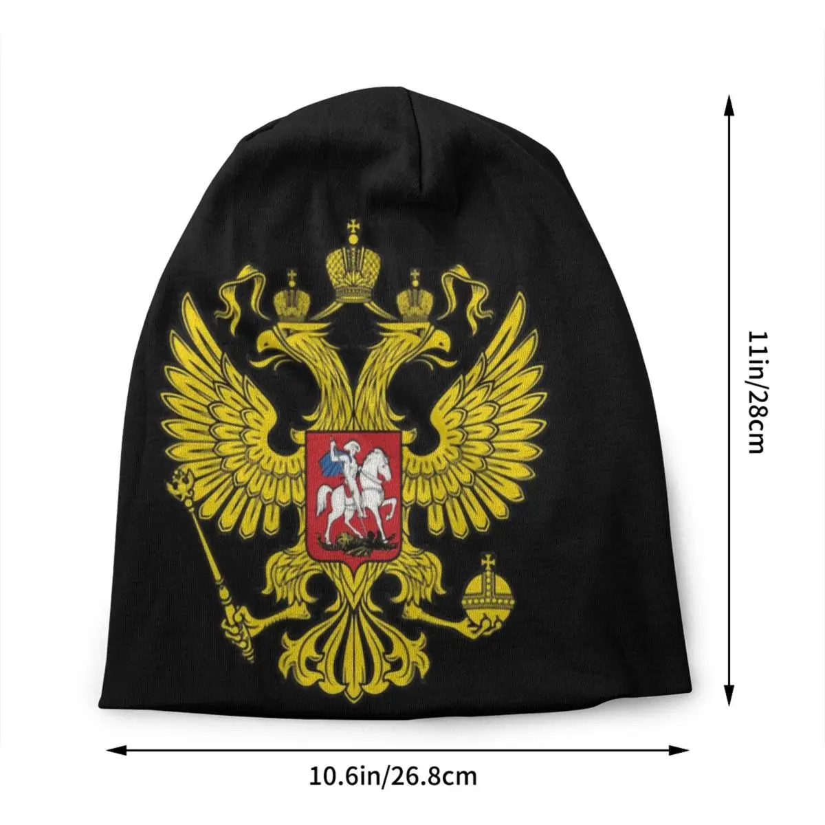 Coat Of Arms Of Russia Bonnet Hat Knitting Hat Men Women Unisex Emblem Of Russian Federation Winter Warm Skullies Beanies Caps