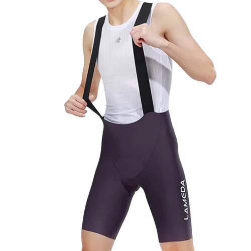 Imagen 2 del producto Lameda Pantalones de ciclismo Bib Shorts Verano para hombre Almohadilla absorbente de golpes Pantalones de ciclismo para hombre