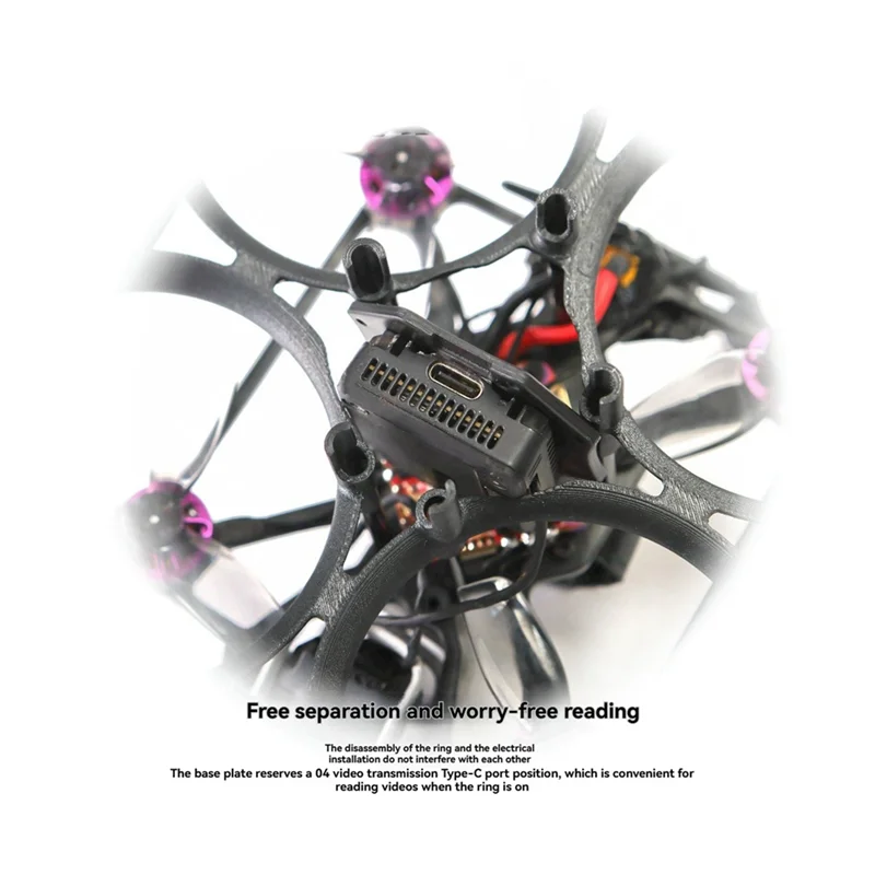 -A96Z 2.5Inch FPV Frame Kit Compatible With O3/O4 Pro Air Unit VTX Drone Parts Super Shock Absorption