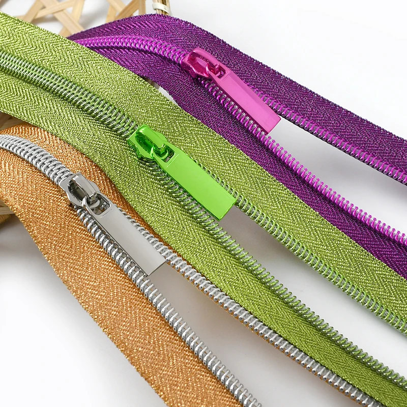 

3/5/10M 5# Colored Nylon Zippers Tape+Zip Sliders Bag Closure Replace Zipper Pullers Clothes Decor Zips Repair Kits Accessories