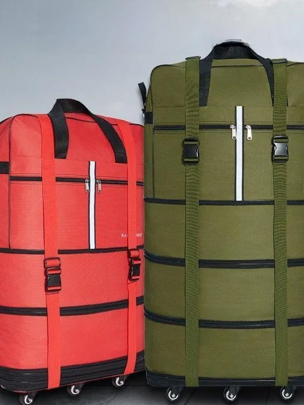 

Большая сумка из ткани Capaci Ox с колесами, дорожная перемещающаяся коробка, штабелируемый чемодан для ручной клади для Vaion и переезда