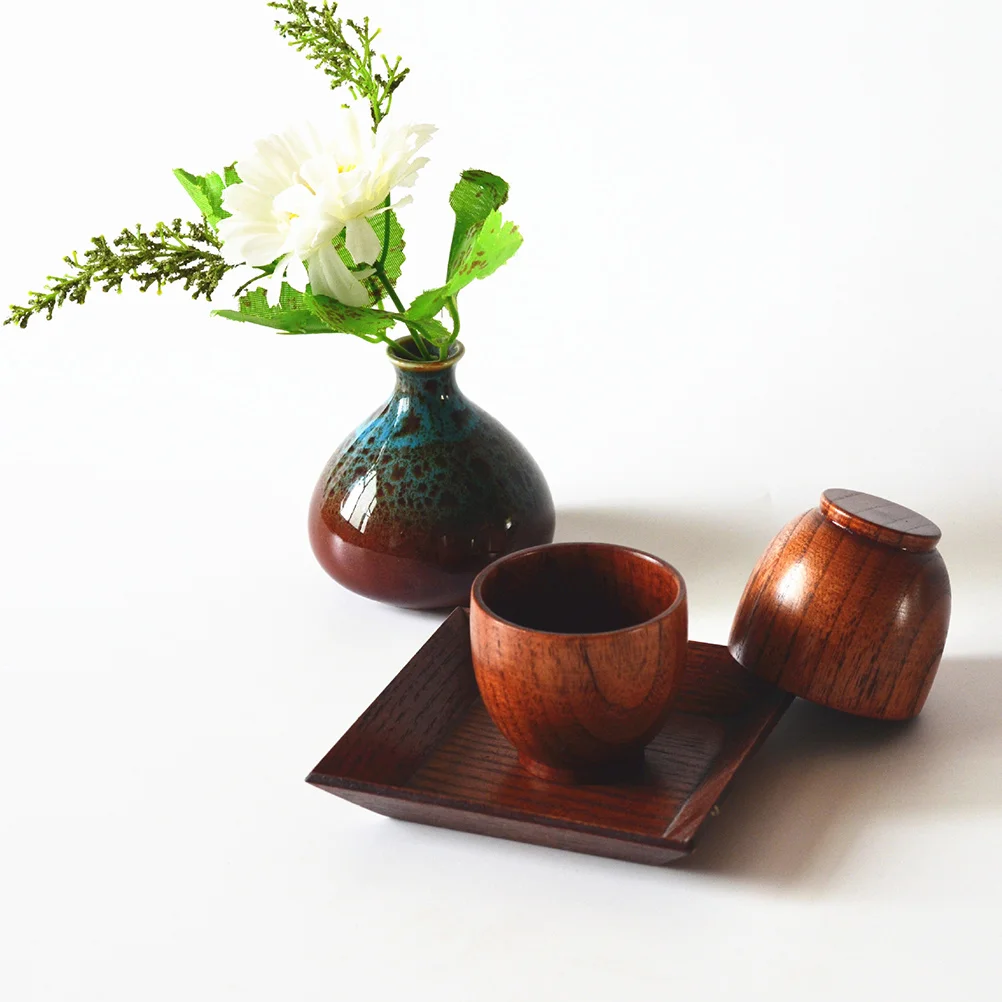 

Wooden Water Sake Cup Premium Material Smooth Surface Heat Insulation Anti Scalding Easy Clean Daily Use Drinking Mug Coffee Tea