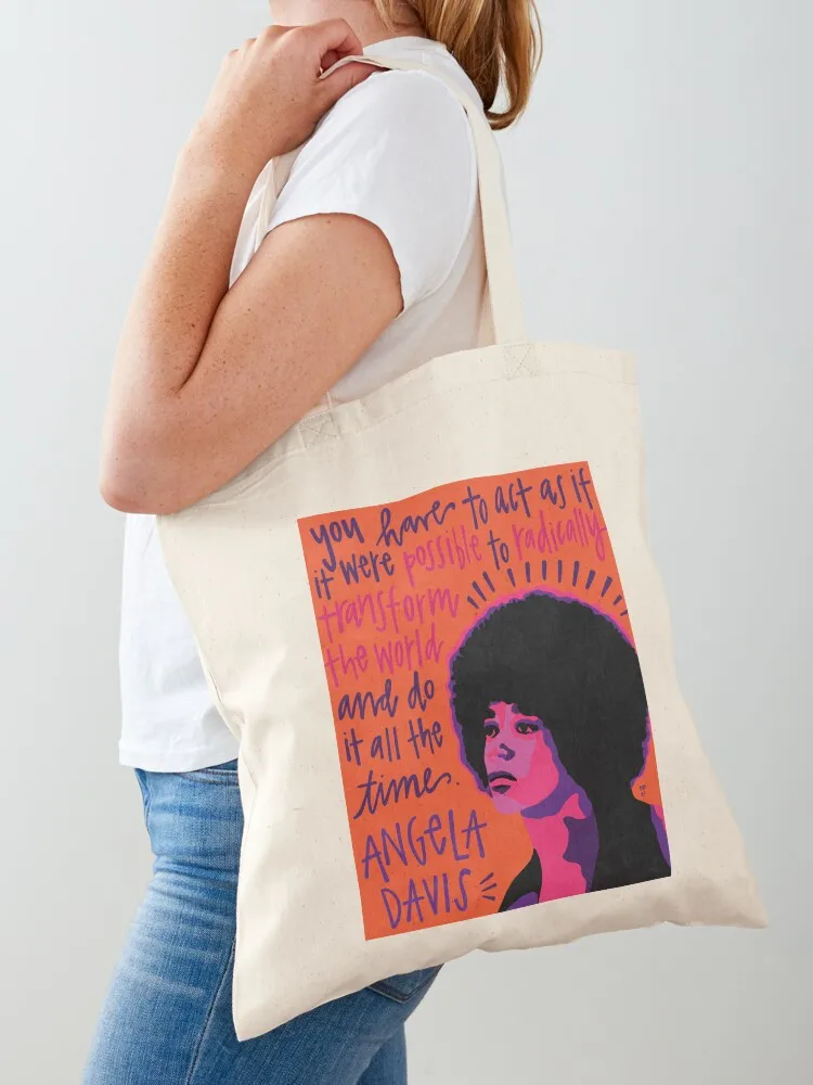

Angela Davis. Tote Bag reusable shopping bags Shopper bag free delivery bags custom fabric bag