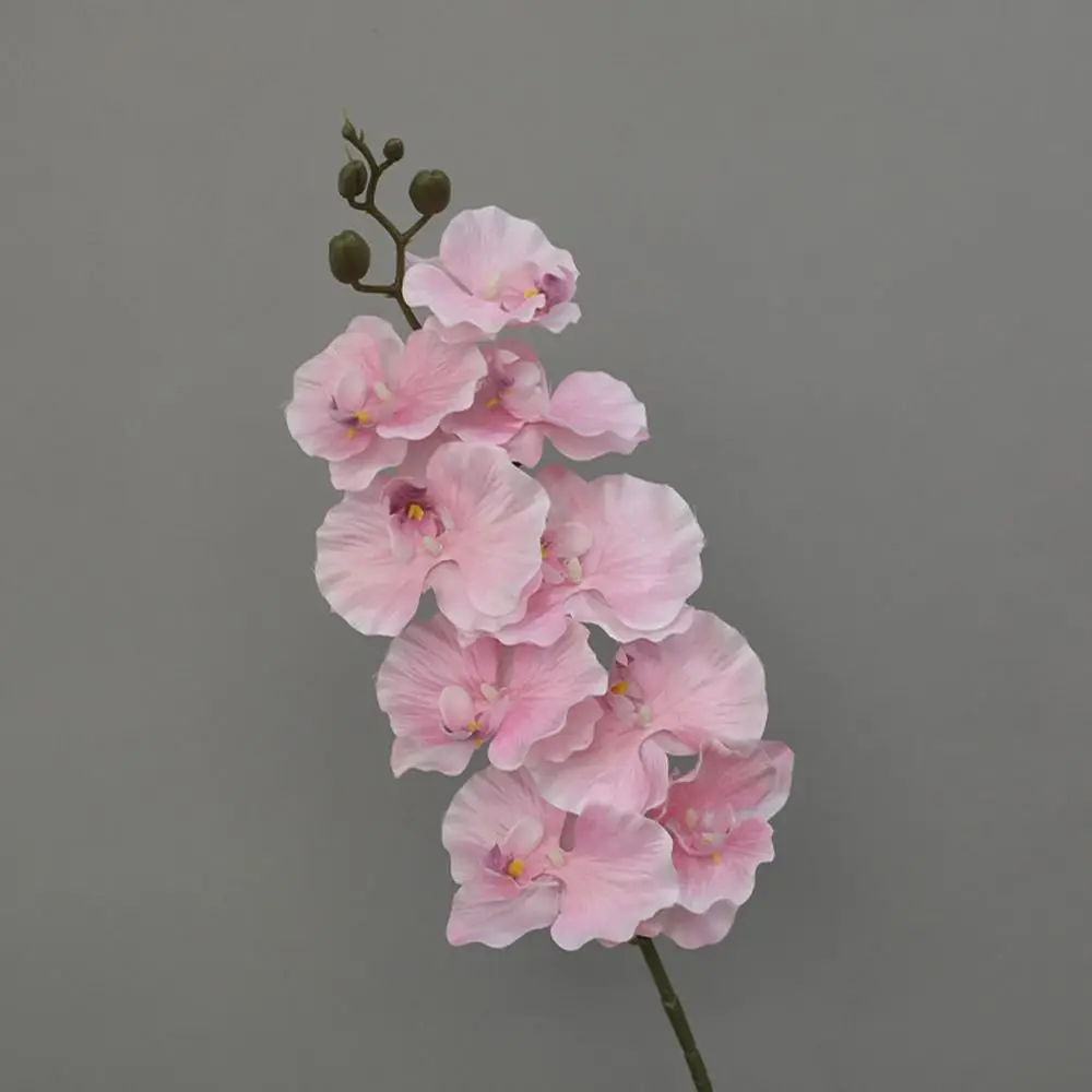 9 Heads Simulation Flower 98cm Real Touch Plant Fake Phalaenopsis Flower Multi Color 3D Artificial Butterfly Orchid