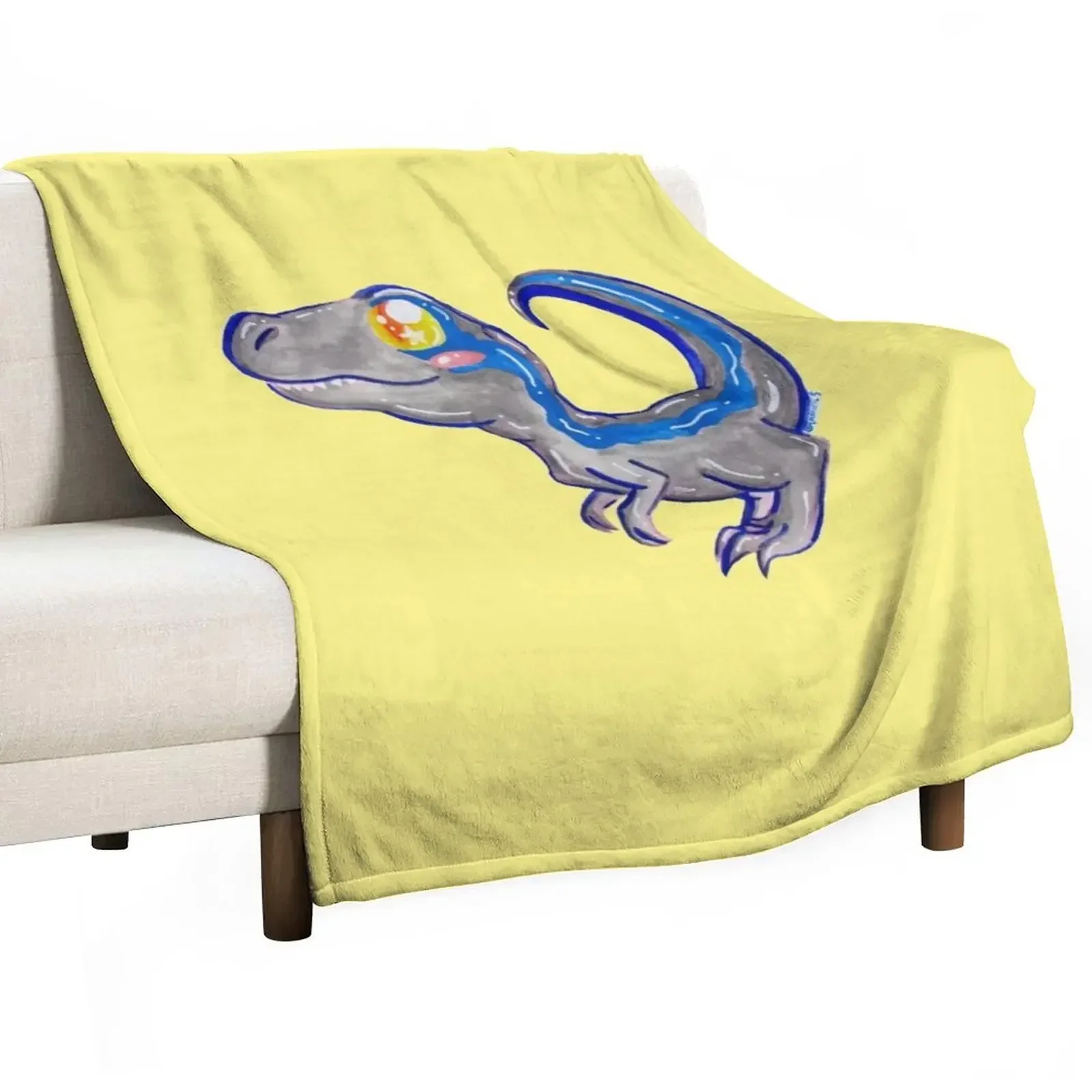 Kawaii Velociraptor Throw Blanket decorative heavy to sleep Blankets