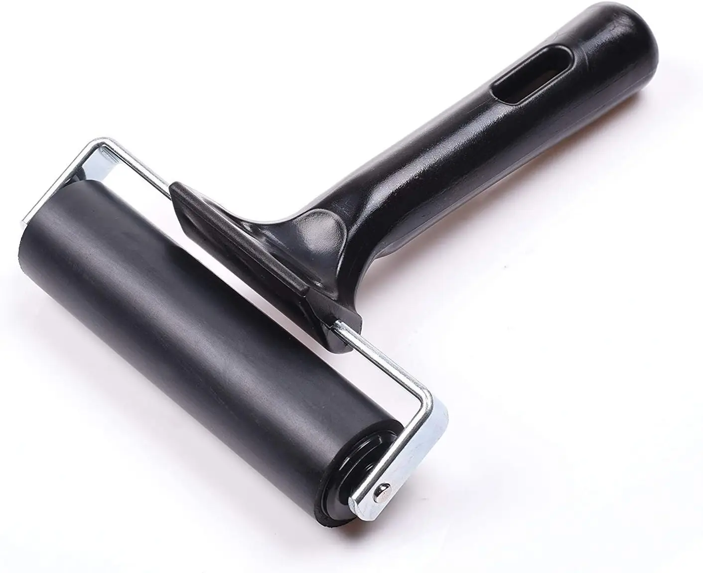 

4-Inch Rubber Brayer Roller for Printmaking, Great for Gluing Application Also. (Original Version)
