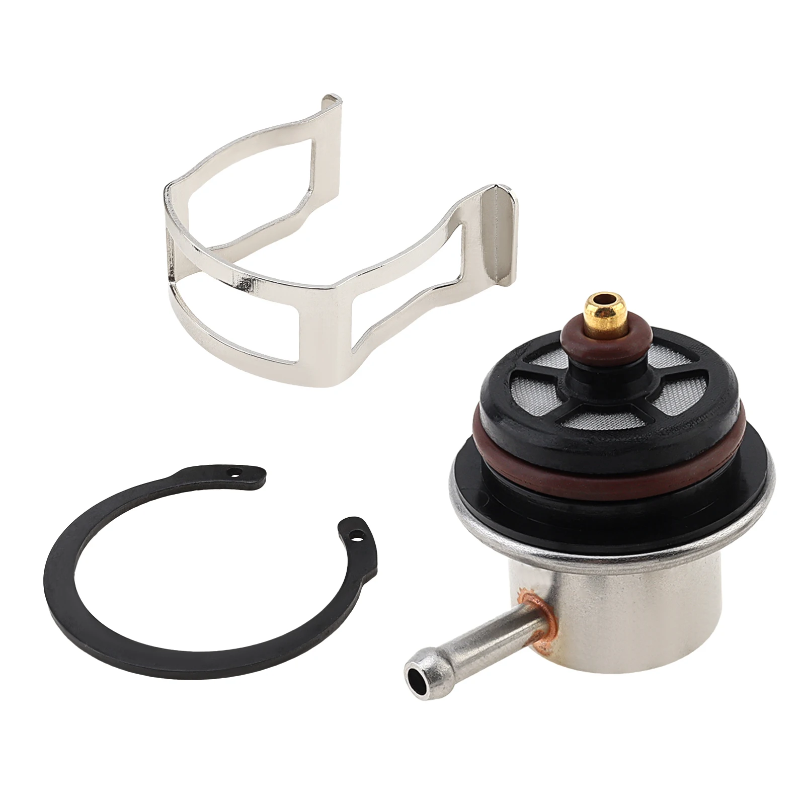 

3.8BAR Fuel Injection Pressure Regulator Kit with Clip Replaces 2173299, 19236428, Easy Installation Fuel Pressure Regulator