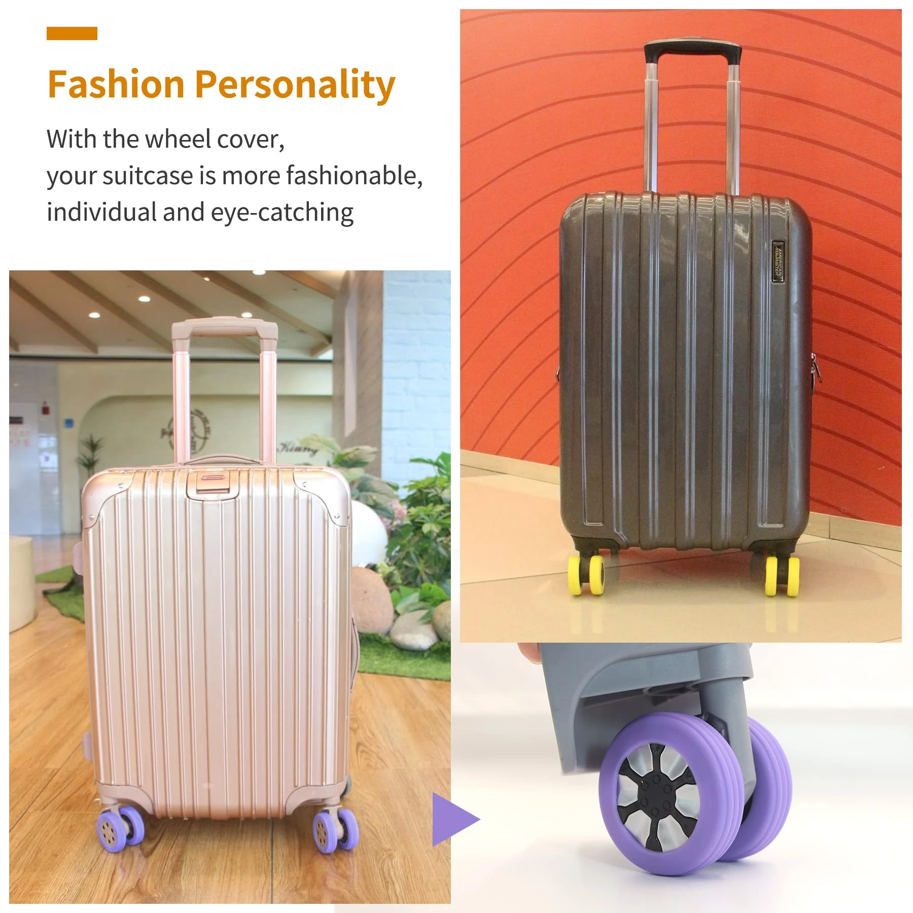 W359 Travel Carrier Suitcase Set Trolley Case Casters Accessories Repair Parts Universal Wheels For Travel Suitcases Repair Set