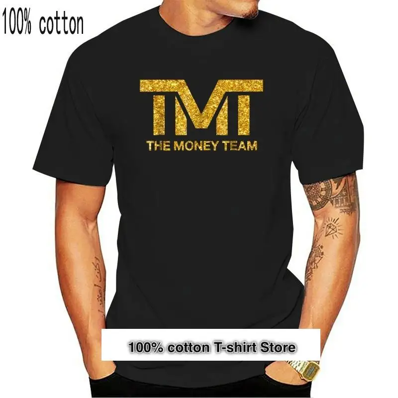 Camiseta de moda de verano para 100%, Camiseta de algodón con gráfico creativo TMT The Money Team Golden, novedad de 2024