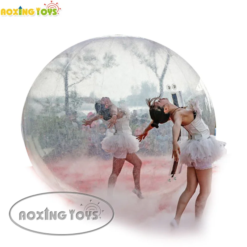 1.5M/2M/2.5M Transparent Inflatable Dancing Ball Clear Bubble Walking Ballet Ball For Stage Show For Adult Kids With Air Pump