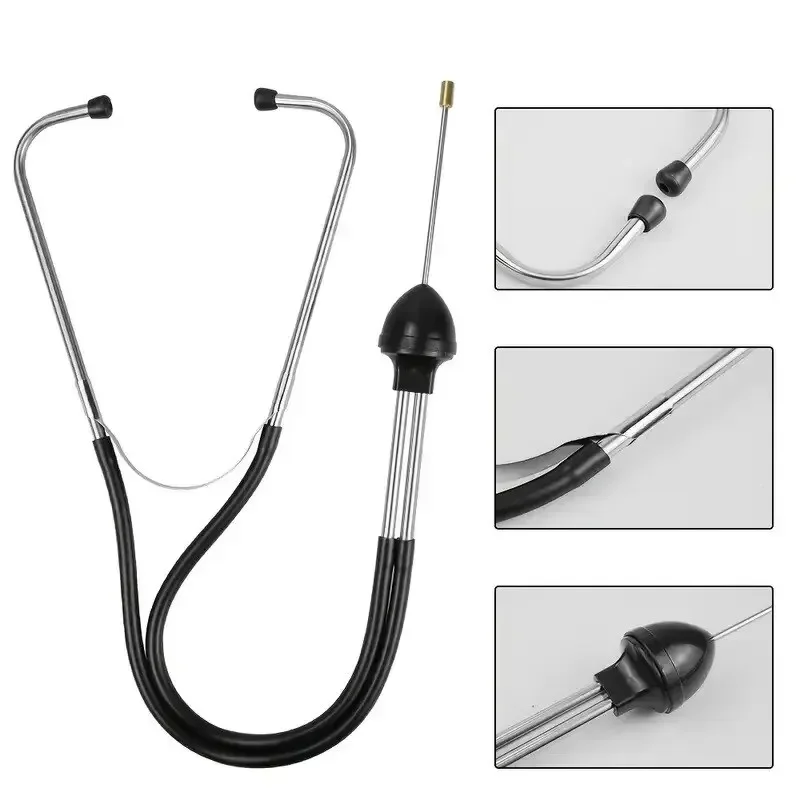 1pc Motorcycle Cylinder Stethoscope Mechanics Stethoscope Car Engine Block Diagnostic Automotive Engine Hearing Tool