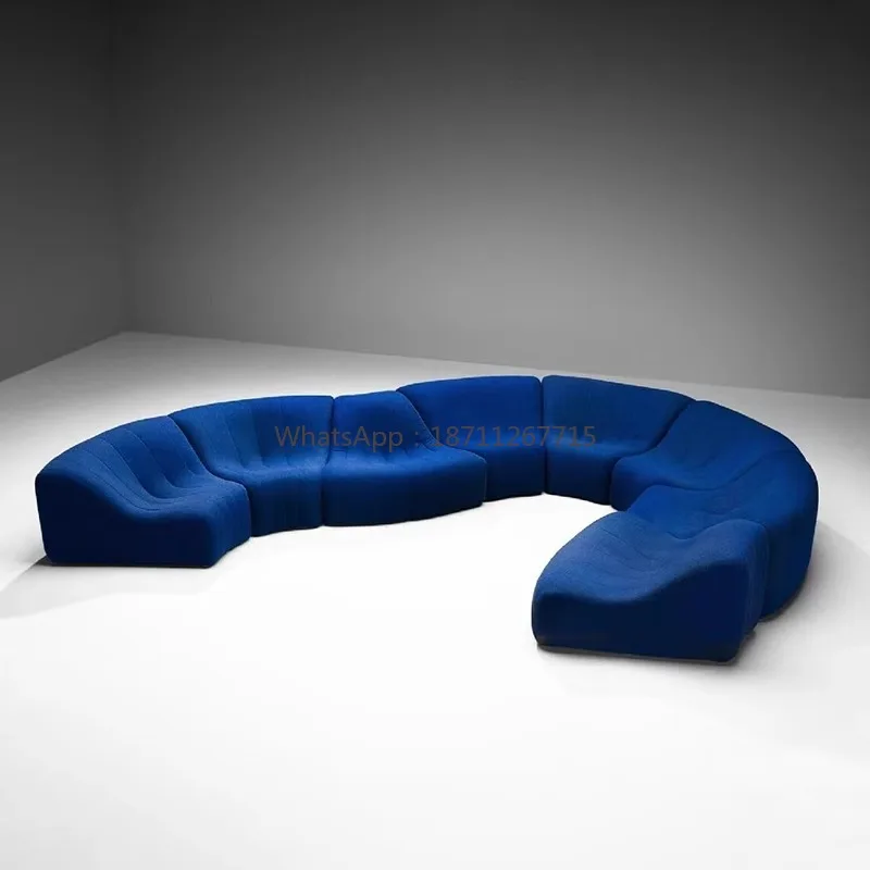 Customizable modular sofa - unique shapes for hotels, villas, and fabric upholstery