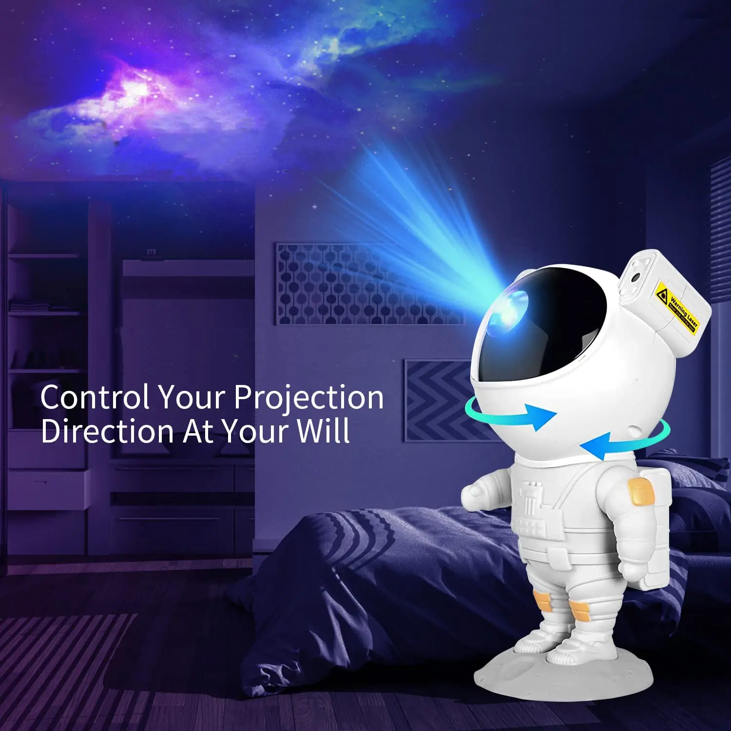 Galaxy Projection Night Light For Bedroom ,Gaming Room, Home Theater, Ceiling