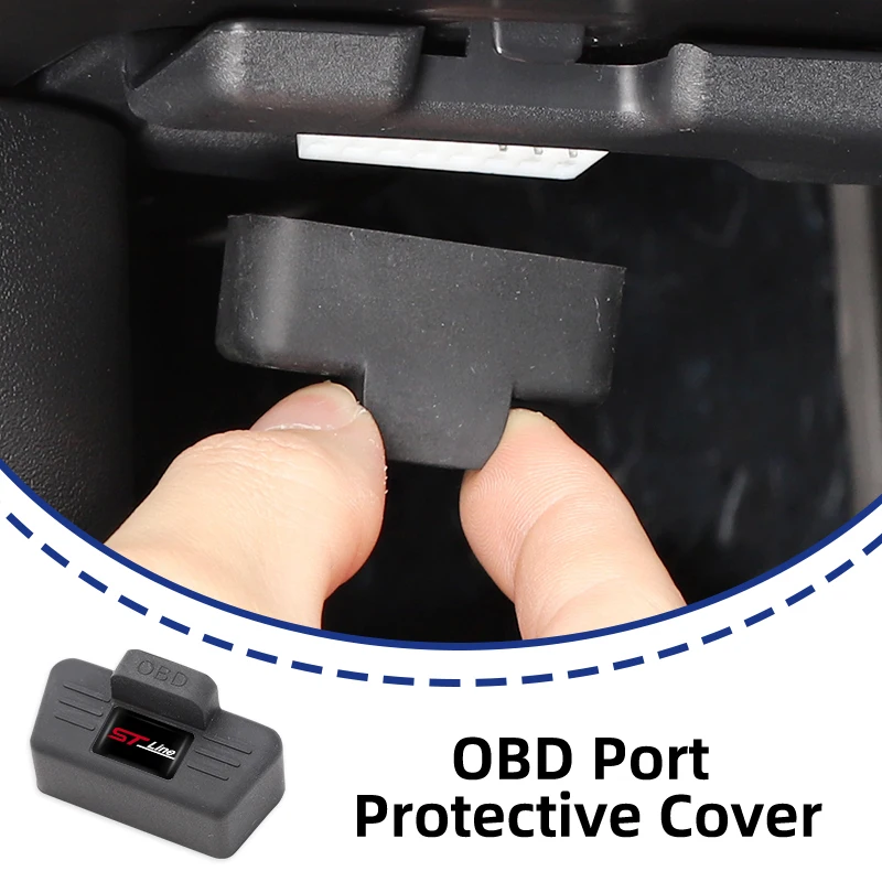 Car OBD Port All-in-One Dust Cover Silicone Clogging Cap Auto Accessories For Ford Mustang Edge Mondeo ST Fusion Explorer Focus view 4