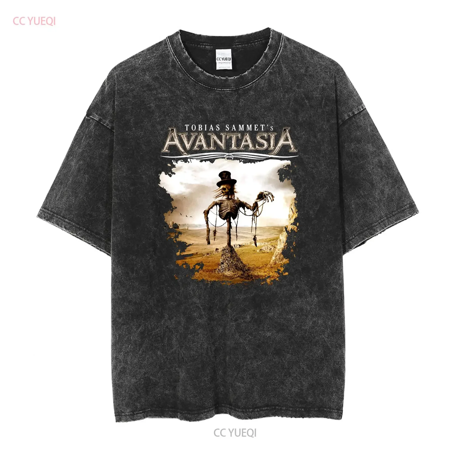 TOBIAS SAMMET'S AVANTASIA The Scarecrow Vintage T Shirt M Tour Prog Metal LP CD vintage Washed homme designer clothes Slightly