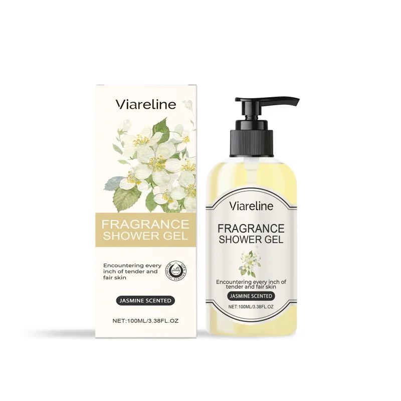 

Jasmine Scented Shower Gel - Moisturizing Body Wash With Shea Butter For Soft Smooth Skin, Gentle Formula For Women