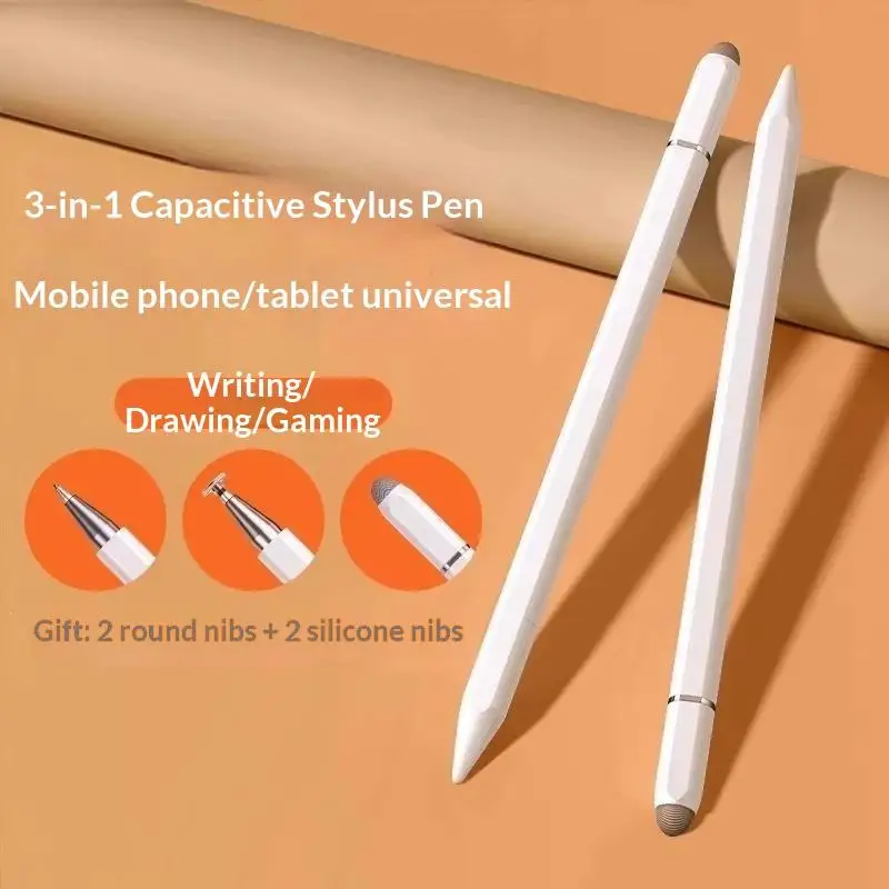 3 In 1 Universal Stylus Pen Magnetic Adsorption High Precision Touch Screen Pencil For Phone Tablet Drawing Writing Game