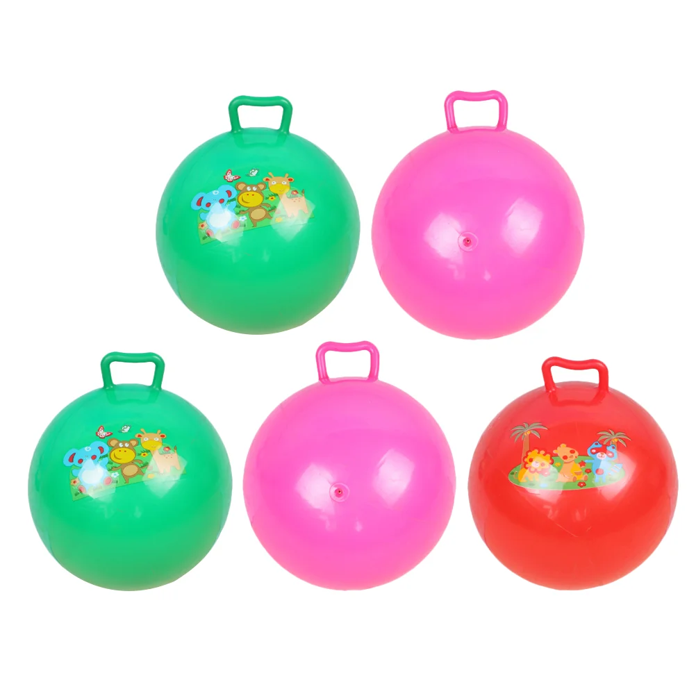 

5 Pcs Pat The Ball Inflatable Toys Children’s Kids Jumping Cartoon Pattern Hopping Childrens Bouncy Bouncing Bounce for