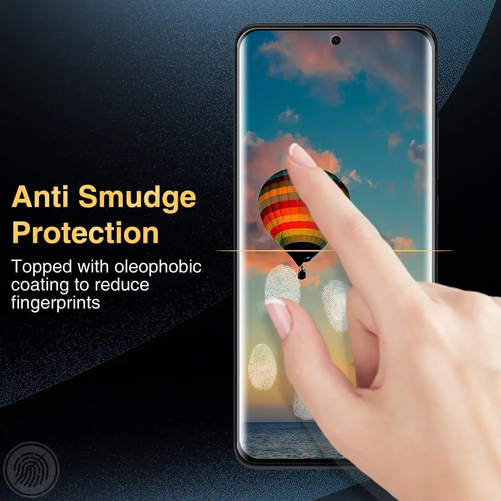 Protector de pantalla de vidrio templado para xiaomi 12, 5G, 12X, 12Pro, 13Pro, 3D, ULTRASÓNICO, curvado, huella dactilar, 3 unidades