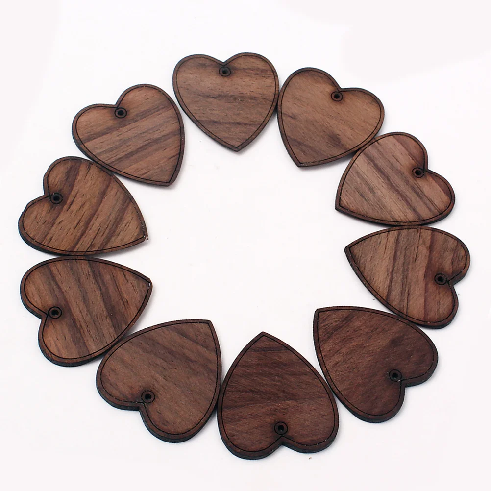 

10Pcs Rosewood Guitar Pick Heart Shape Bass Guitar Plectrum for Nylon String Ukulele Durable Flexible Comfortable Grip