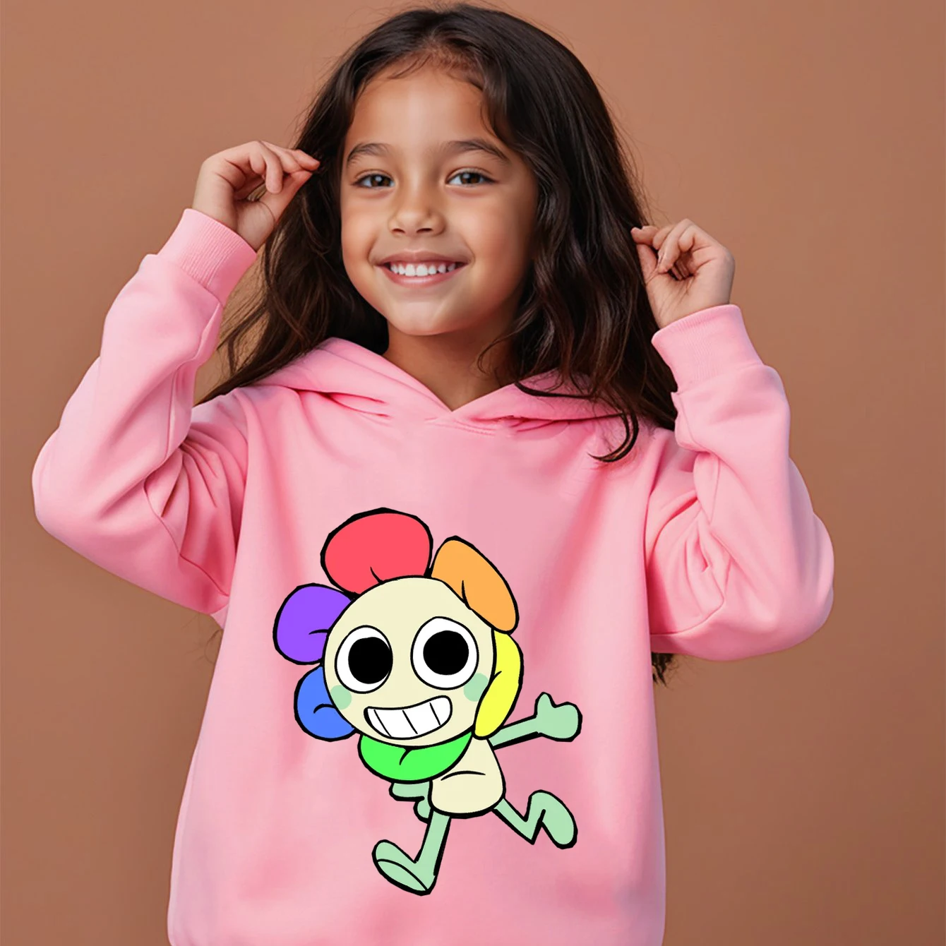 Dandy's World Hoodie Kids Game Dandys World Clothes Girls Cartoon Hooded Sweatshirt Baby Boys Spring Sweater Children Clothing