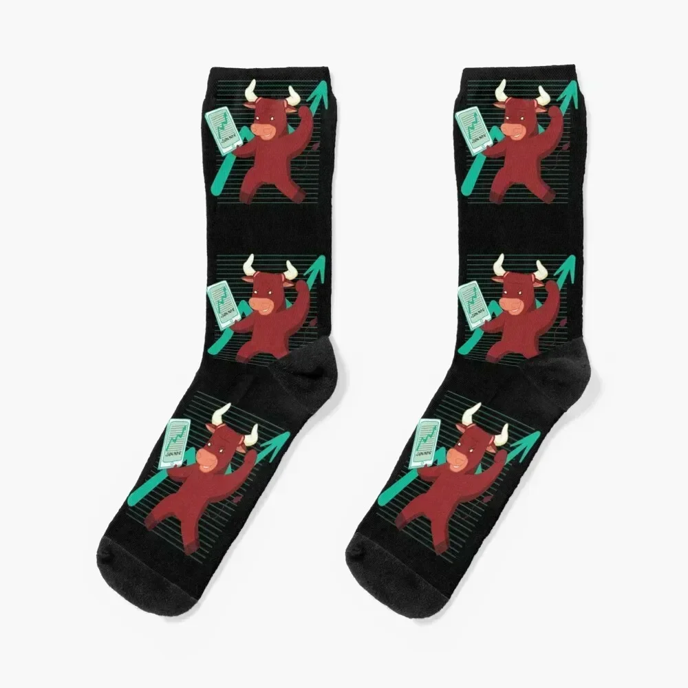 

Stock exchange | Shares | Bull | bull Socks sheer Stockings compression funny gifts Socks Woman Men's