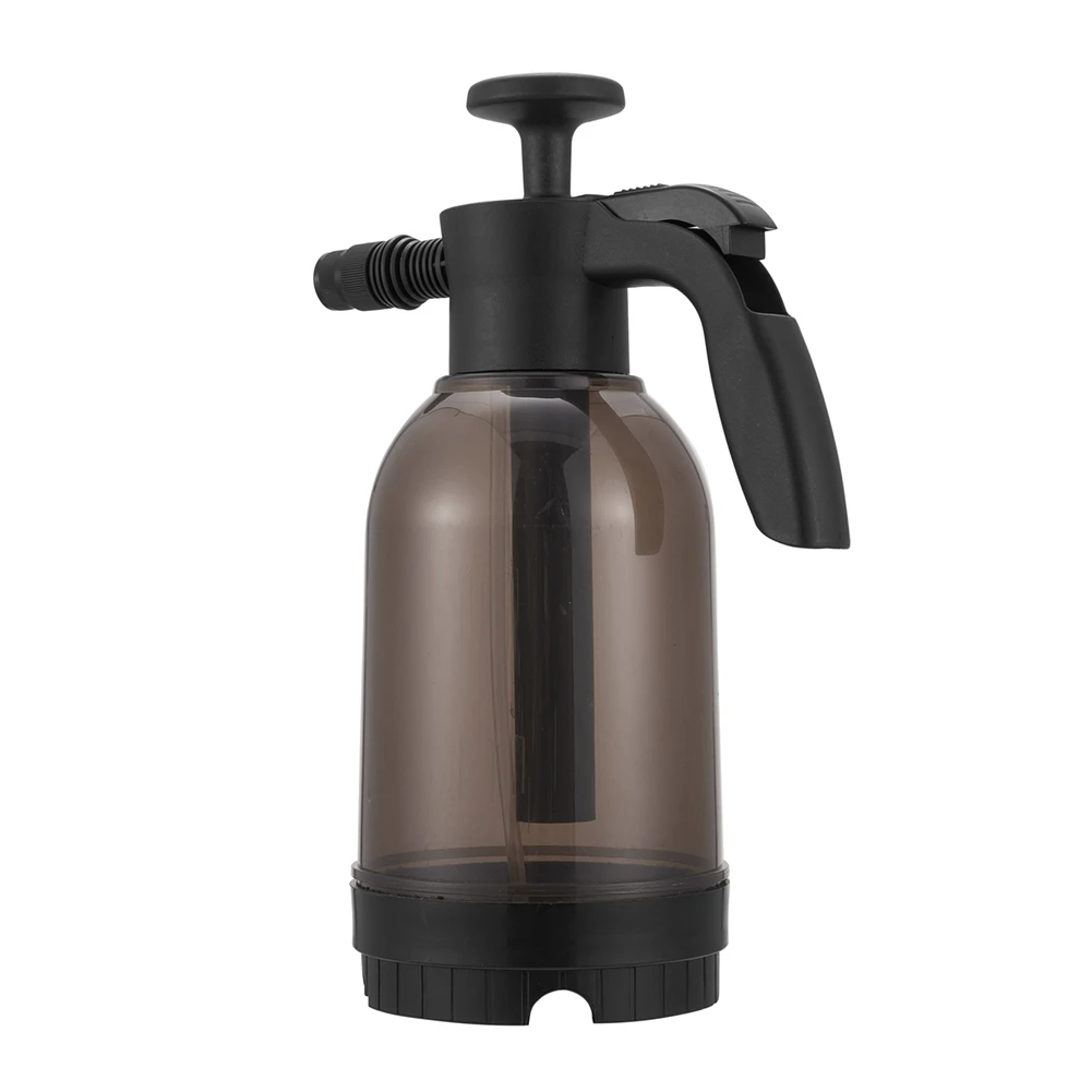 2L Water Can Spray Pressure Sprayer Bottle Multi-Purpose Hand Pressed Pump Mist Watering Pot for Garden Potted Plants Black