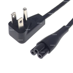 90 Degrees 3 Pin AC to IEC320 C5 Power Cord,18AWG 125V 7A Up Angle NEMA 5-15P to C5 female Power Cable for air purifier Notebook